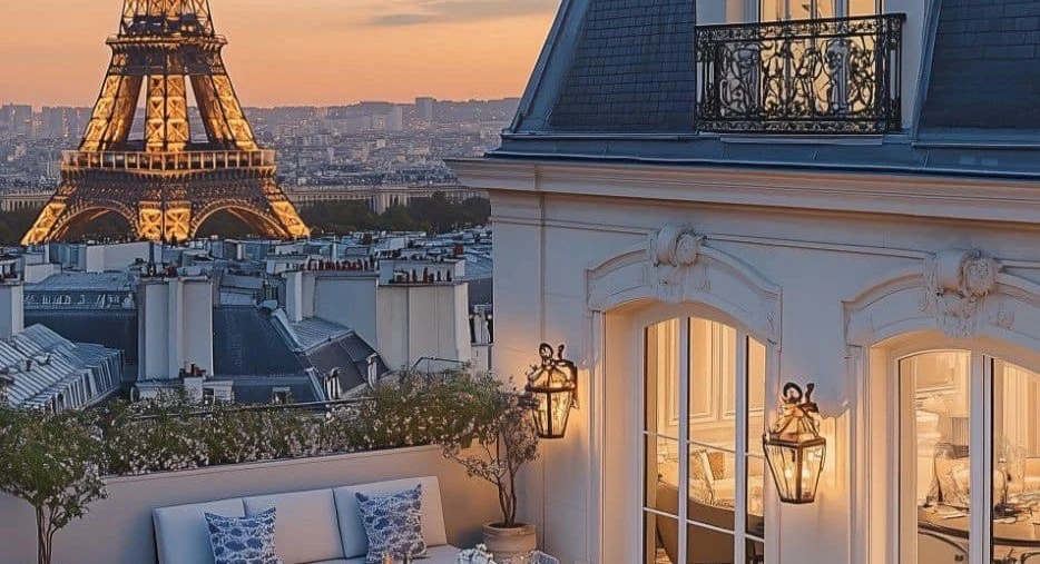 Al momento stai visualizzando Sui Tetti di Parigi: Eleganza e Lusso con Vista sulla Torre Eiffel